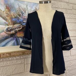 Just Fashion Now Open Front Jacket Top